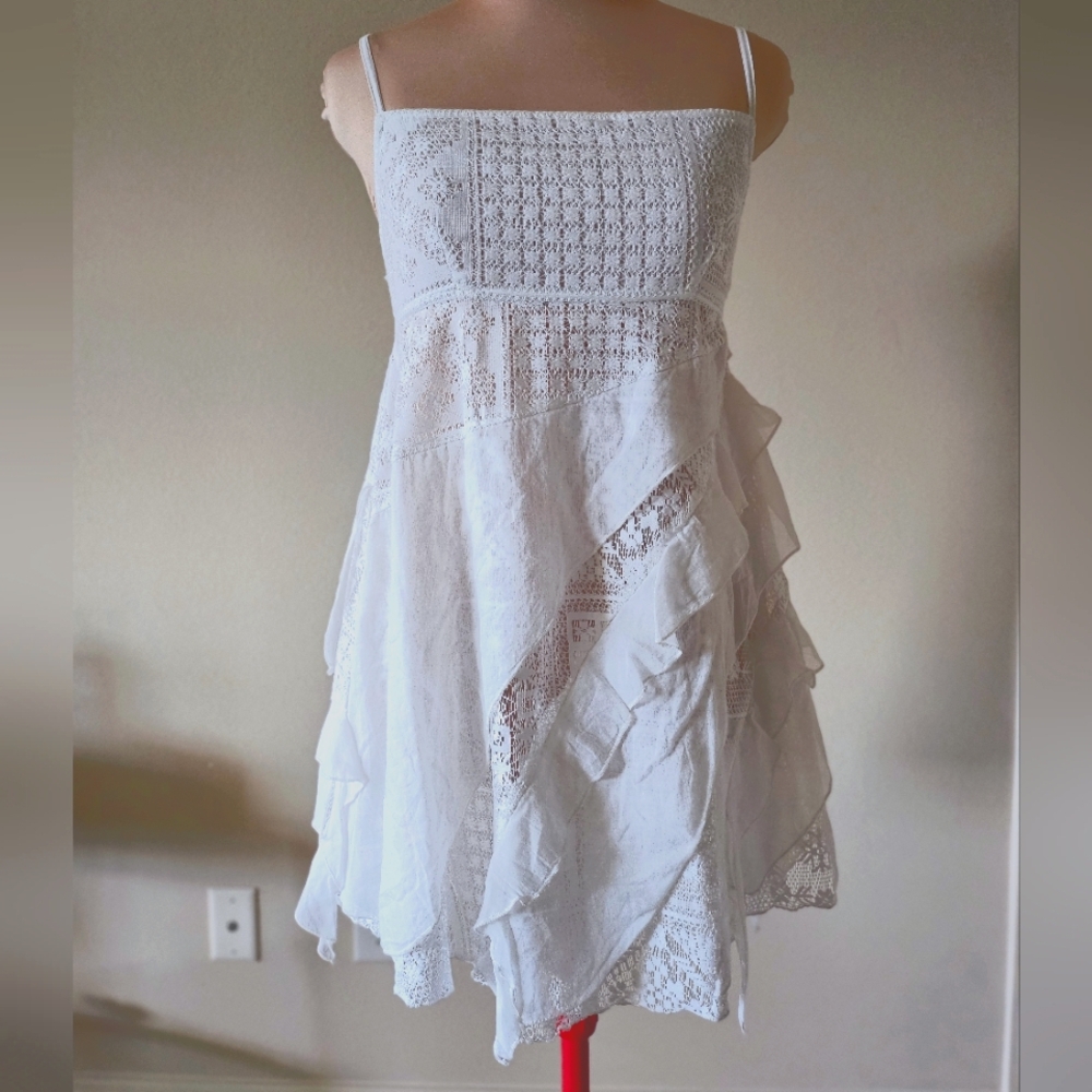 Free People Elegant Ruffle Dress